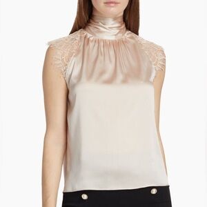 💗 Generation Love Rachel Stretch Silk Halter Top Warm Sand Size Small 💗